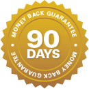 90-Day Money Back Guarantee Seal